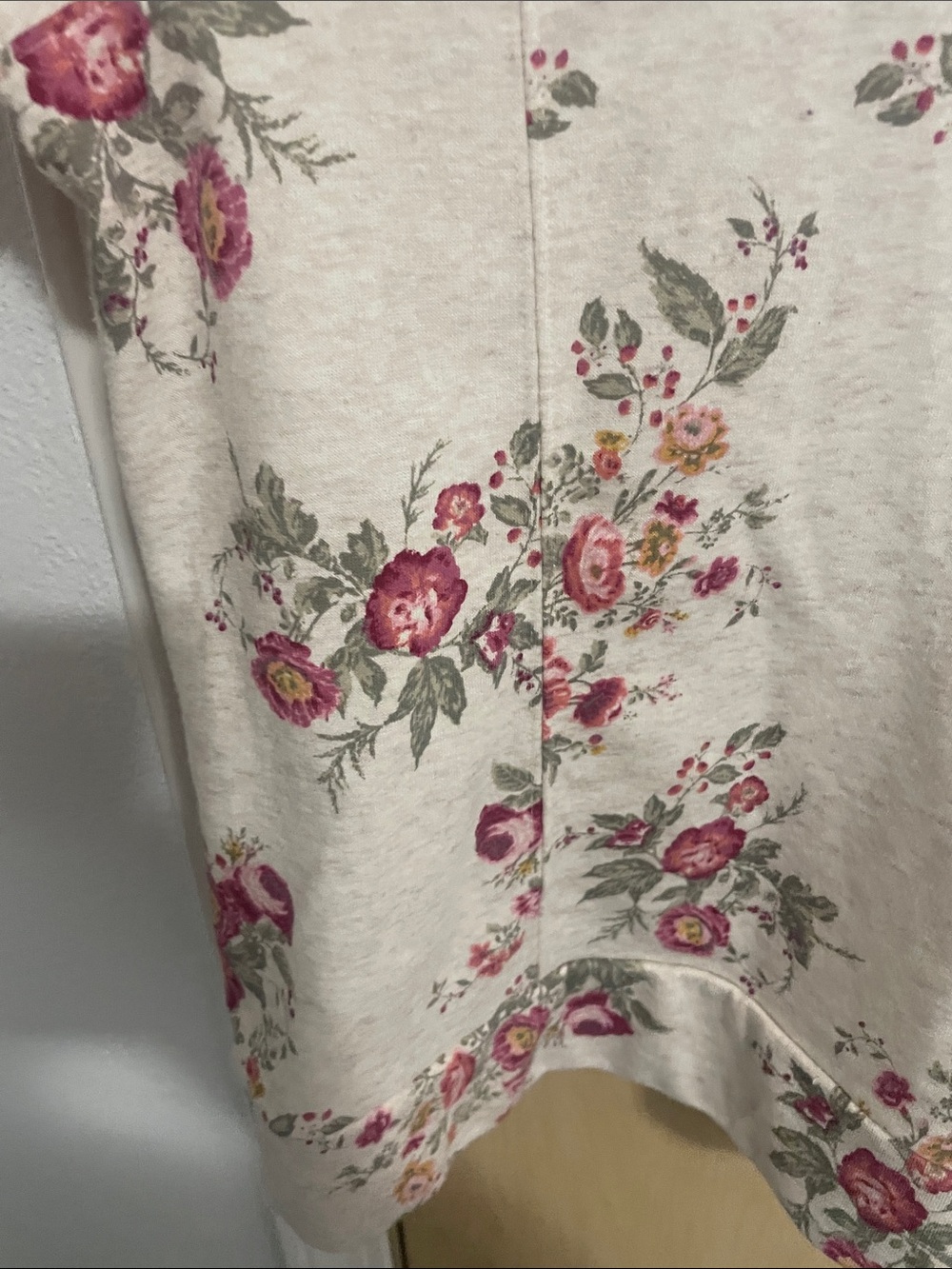 🌸 LC Lauren Conrad Floral Lightweight Hoodie Sweatshirt XL 🌸 - Picture 6 of 10